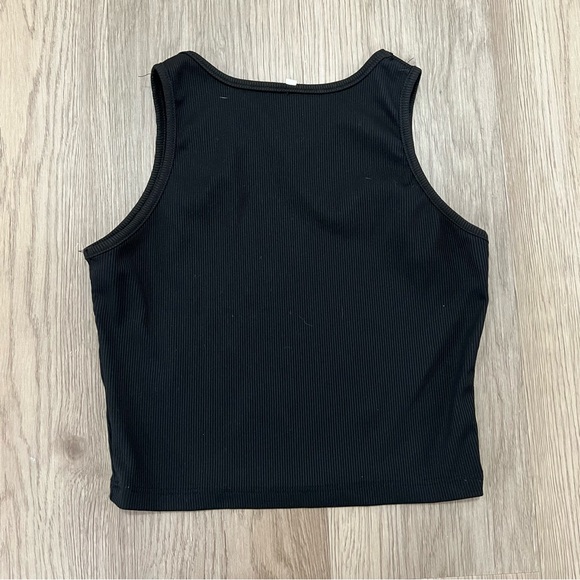 SHEIN Smocked & Ribbed Cropped Tank Set Purple and Black Size Small - Picture 8 of 8